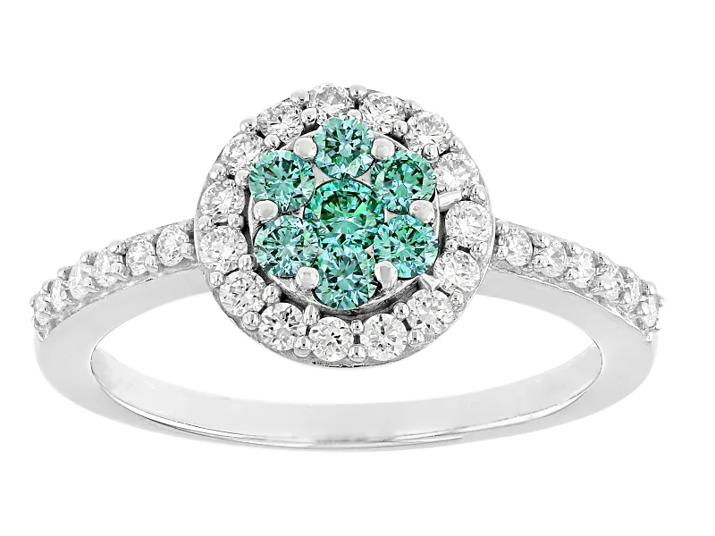 green melee ring Green melee diamond ring