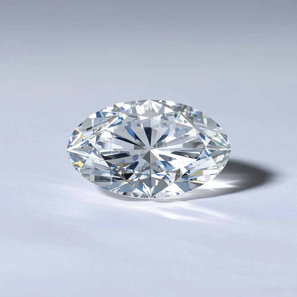 Oval cut lab diamond